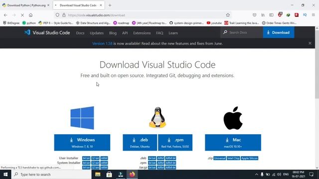 how to run python in visual studio code 2021 |download python & vscode |IDE vs text editor explaine