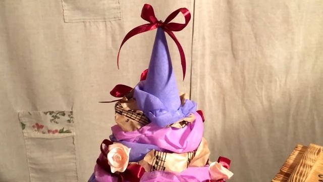 Новогодний подарок из чая - Елка Зимние сумерки смотреть онлайн