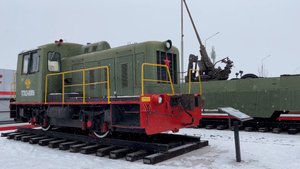 Парк ПАТРИОТ Каменск-Шахтинский, ж/д экспонаты.