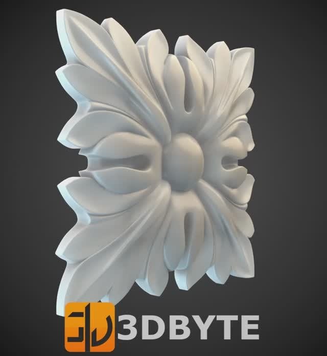 #3dmodel - Square #decor 2 || Квадратный декор 2 #3dbyte #3dprint
