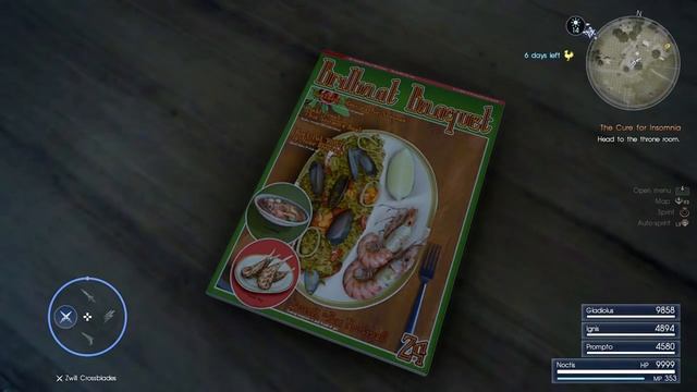 Final Fantasy XV SECRET RECIPE ROYAL ROAD PAELLA LOCATION