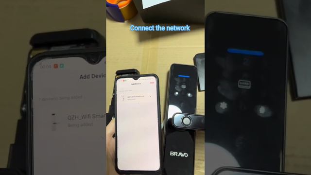 HF S811 tuya smart wifi door lock connect to the app