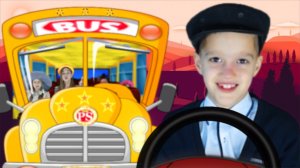 The Wheel on the Bus Nursery Rhymes song for Babies - Детская песня Колеса Автобуса