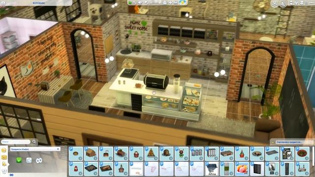 МОЕ ПЕРВОЕ СТРОИТЕЛЬСТВО В Sims 4!) СТРОИМ КОТОКАФЕ МЕЧТЫ В СИМС 4!)