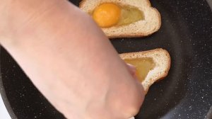 Быстрый завтрак, ЯЙЦО В БАТОНЕ, очень вкусно и хрустящий!!!!