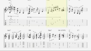 Isn't She Lovely TAB - fingerstyle guitar tabs (PDF + Guitar Pro)