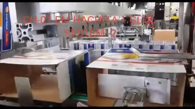 Автоматическая группировка коробок на ребро с укладкой в гофрокороба
