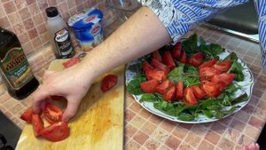 Burrata Salad, Как Приготовить Салат как в Ресторане за 5 минут, Салат с Сыром Буррата и Помидорами