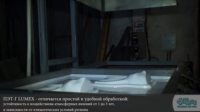 Вакуумная термоформовка ПЭТ Г LUMEX