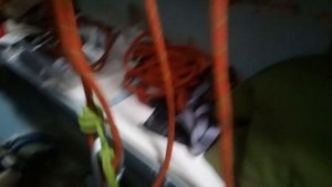 Полиспаст 2 к 1 из рабочей веревки