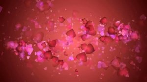 Фон для видеомонтажа Сердечки HD Video Background Hearts