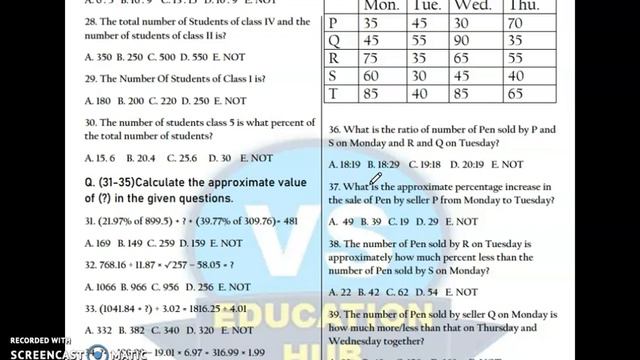 IBPS RRB Previous Year Maths Memory Based Question Paper // P.O (officer Scale - 1)// Free PDF ....