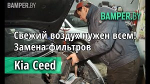 Замена воздушного и салонного фильтров в Kia Ceed