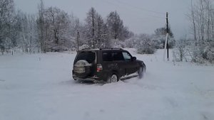 паджеро 4 снег
