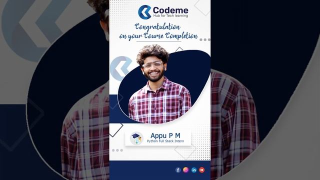 Codeme Hub for Tech Learning | Python full stack Internship | Software training