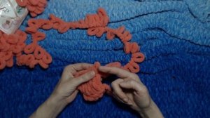 Детский плед из пряжи Ализе Пуффи Файн Омбре Батик.