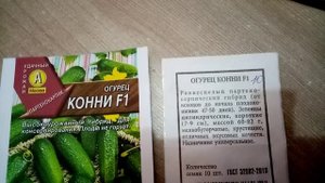 Огурцы " КОННИ F1".  Мои ЛЮБИМЫЕ СОРТА. 25.2019г.
