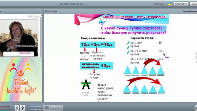 МЫ НАБИРАЕМ ОБОРОТЫ! Презентация компании Радость от 19.10.17 смотреть онлайн