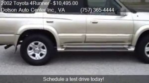 2002 Toyota 4Runner Limited 4WD for sale in Carrollton, VA 2