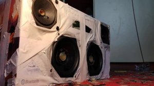 Басс тест карман картон колонка самоделка