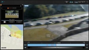 Интерфейс ПО VisorJet с видеоаналитикой для поворотной видеокамеры