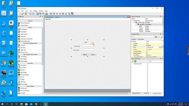 How to Create a Login Form using QT designer in 5 minutes смотреть онлайн