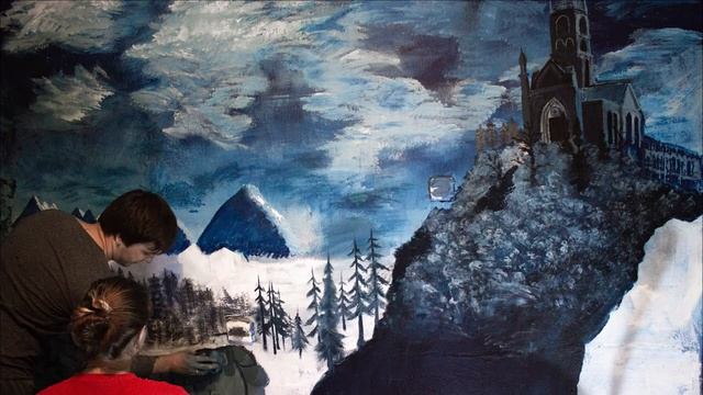 Рисуем картину на стене смотреть онлайн