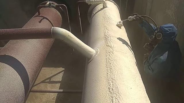 Напыление ППУ тепловой камеры смотреть онлайн