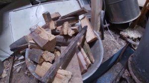 Турбо печь для гаража  из советского титана.