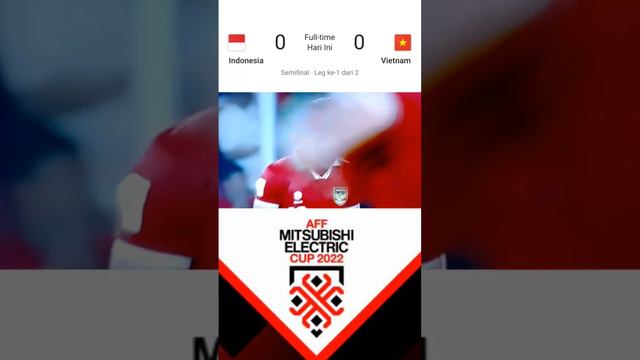 Indonesia vs Vietnam | Hasil pertandingan semifinal leg 1 #affmitsubishielectriccup2022