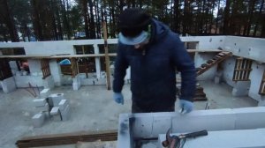 Как подготовить и залить армопояс в зимний период