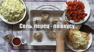 Тушеная капуста с мясом в духовке