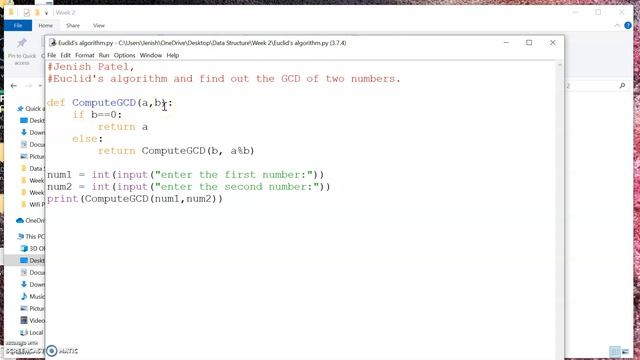 How to find GCD of two numbers in python (Two ways) смотреть онлайн
