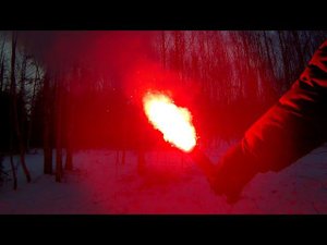 Фальшфейер, запуск огня, сработал