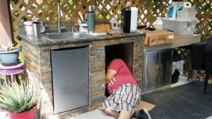 Летняя кухня-беседка руками мужа