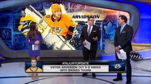 NHL Now:  Arvidsson injury:  Viktor Arvidsson sustains an injury  Nov 15,  2018