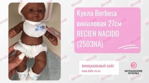 Кукла Berbesa виниловая 27см RECIEN NACIDO (2503NA)