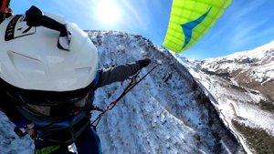 Полеты с горы чегет на СПИДИКЕ