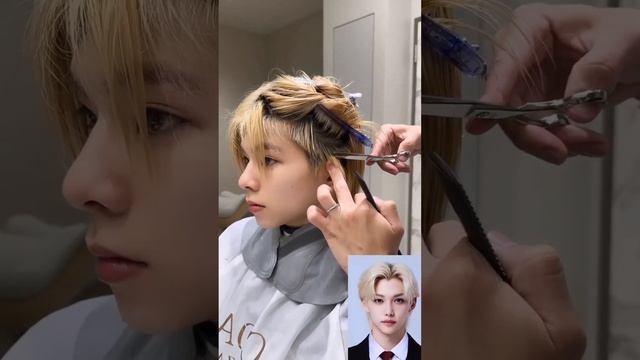 Felix Like Haircut Tutorial #felix#straykids #hyunjin#haircut#tutorial#kpop #bts#trending#short