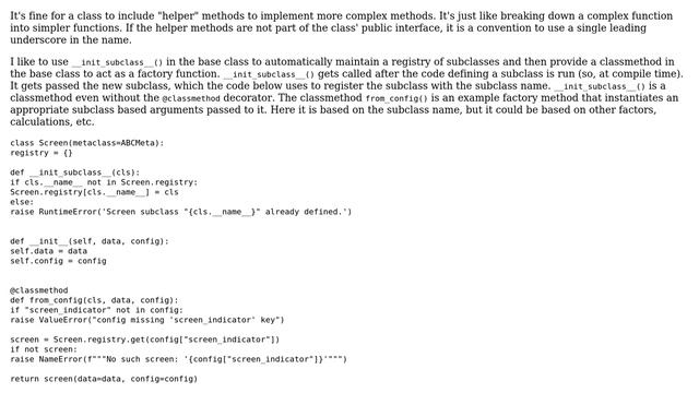 Code Review: Factory / Builder Design Pattern in Python (2 Solutions!!)