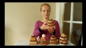 Деревянные неокрашеные пирамидки - первые пирамидки для малышей