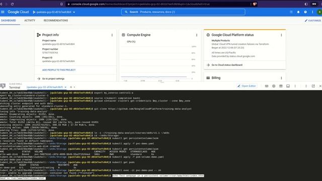 Quick lab: Configuring Persistent Storage for Google Kubernetes Engine #googlecloud #lab смотреть онлайн