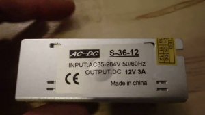 Switching Power Supply 36W DC 12V 3A from Everbuying