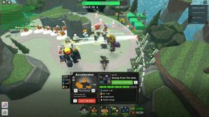 Engineers x4 and Accelerators x4 Roblox Tower Defense Simulator