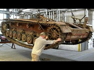 Подъем немецкой САУ StuG.Откопали в болоте и решили починить!