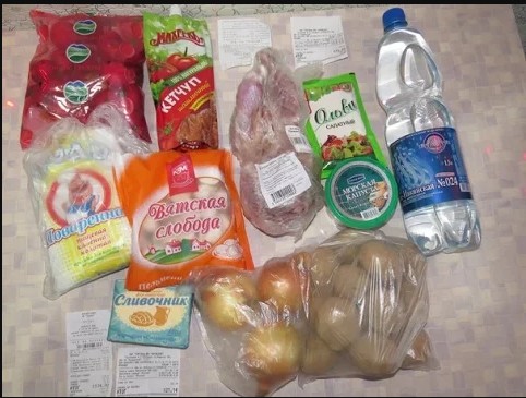 Обед в России на 5 $ долларов - Russian meal for $ 5 dollars