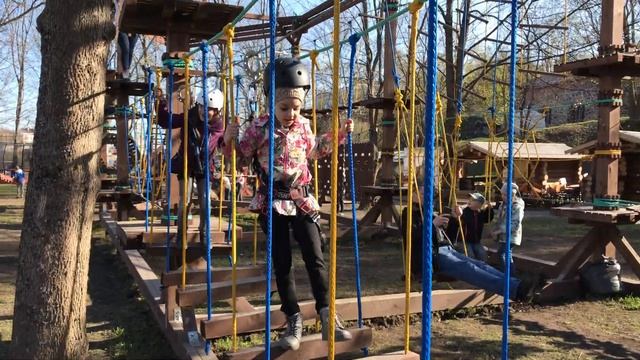 Верёвочный парк Выборг на острове Крепыш. 1 мая 2019. смотреть онлайн
