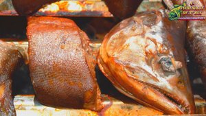 Горбуша и хариус горячего копчения, рыба горячего копчения.