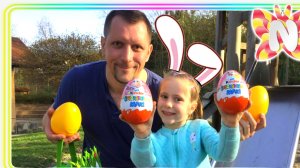 Челлендж Easter Egg Hunt, ищем сюрпризы в яйцах / Папа против Николь