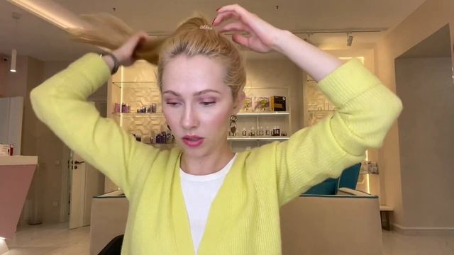 Как сделать высокий хвост с волосами на заколках? смотреть онлайн